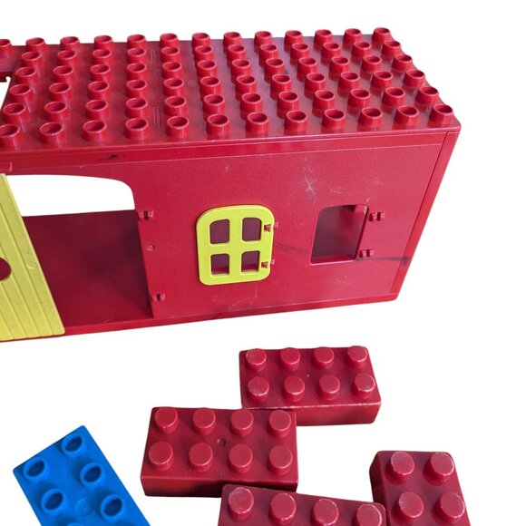 Vintage Lego Duplo Lot Train Cars Animals Plate Windows Boat People - Picture 5 of 9